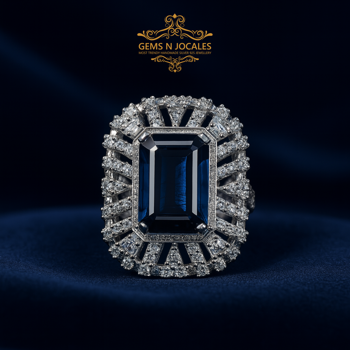 RN-104 Luxurious Luminary Silver 925 Ring