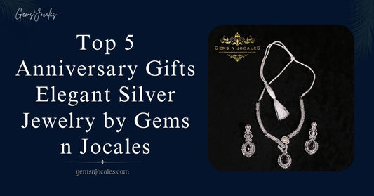 Top 5 Anniversary Gifts Elegant Silver Jewelry by Gems n Jocales