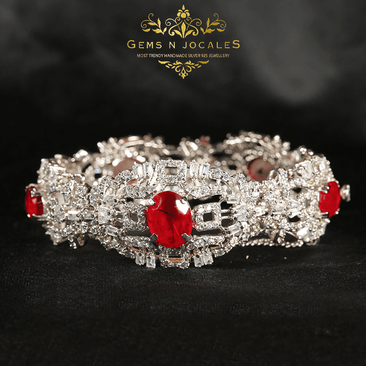 BB-010 Splendid Solitaire Silver 925 Bracelet