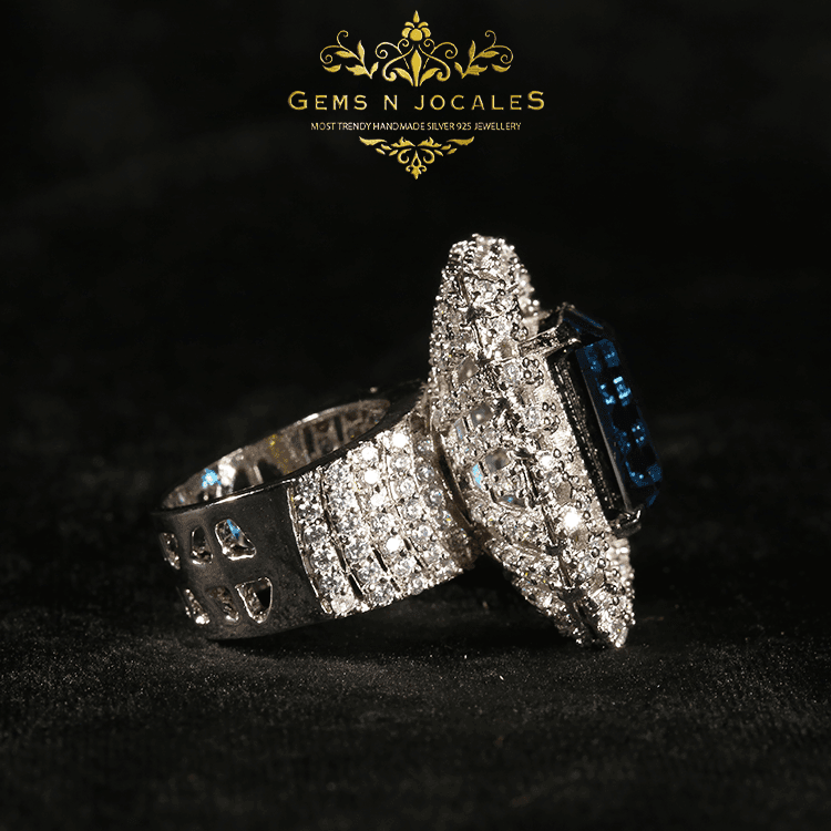 RN-104 Luxurious Luminary Silver 925 Ring