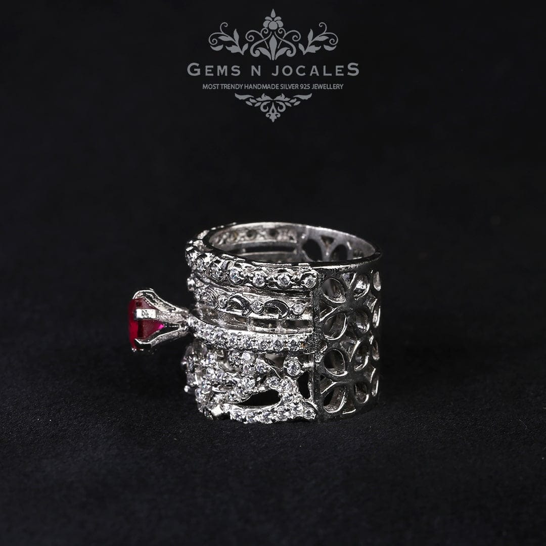 RN-037 Lustrous Legacy Silver 925 Ring