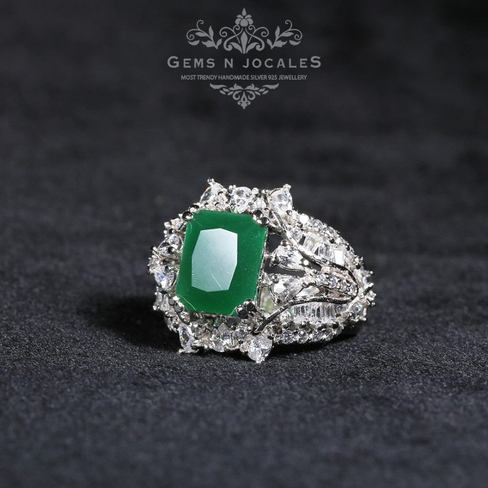 RN-052 Splendid Solitaire Silver 925 Ring