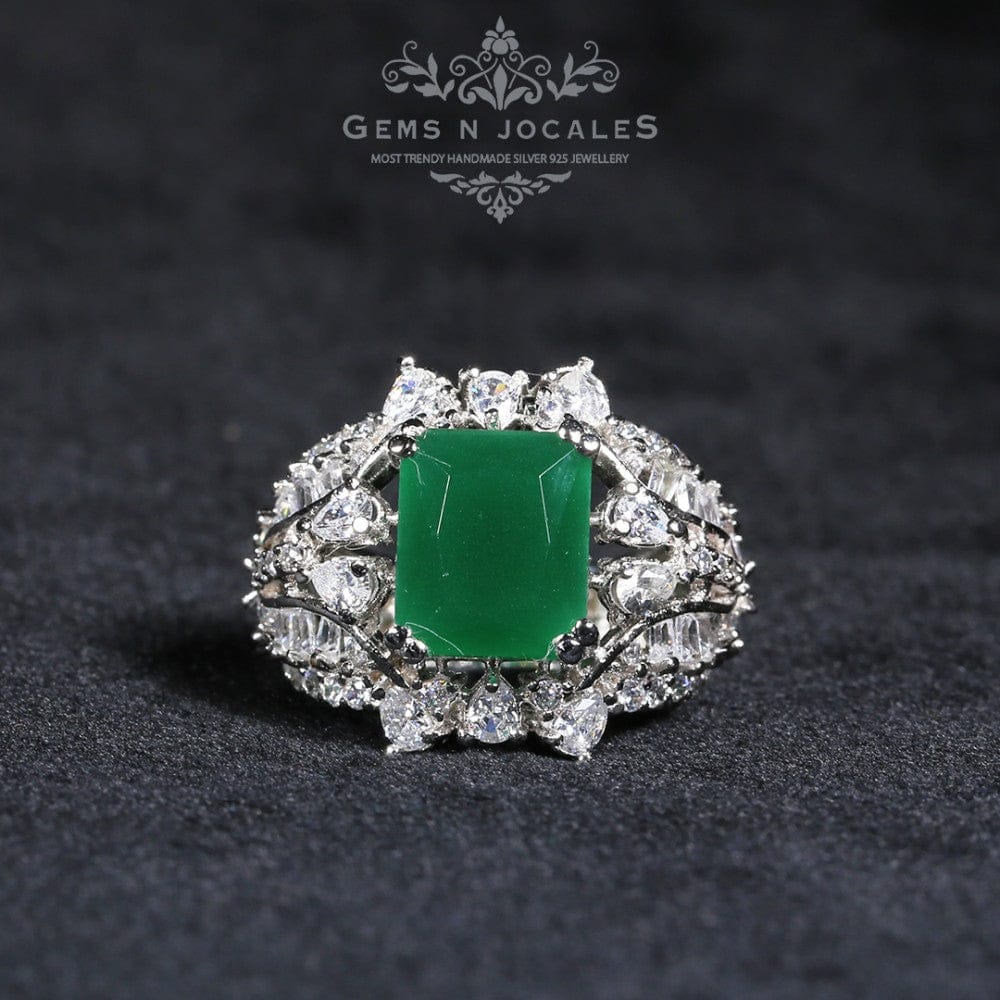 RN-052 Splendid Solitaire Silver 925 Ring