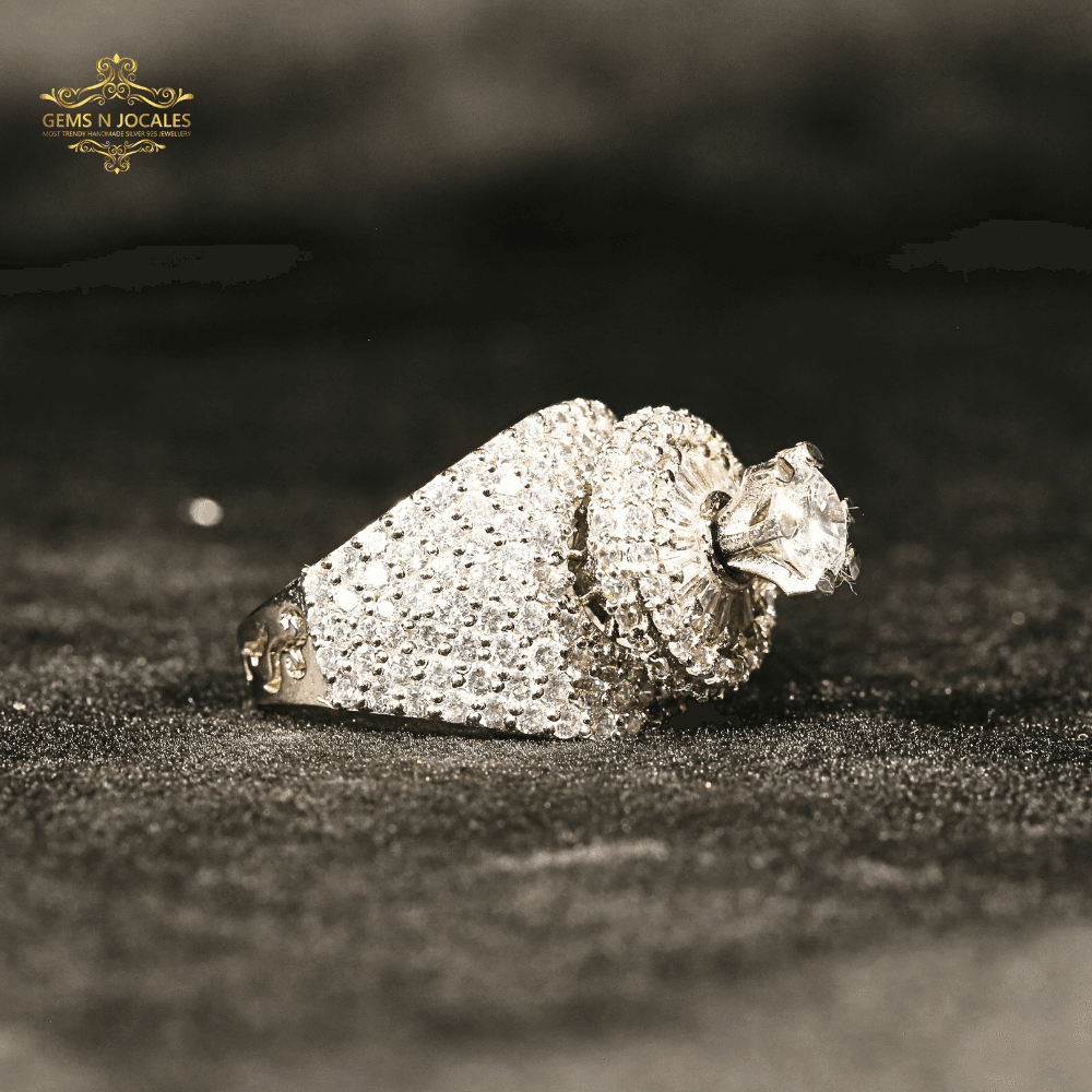 Regal Blossom Silver 925 Ring RN-133