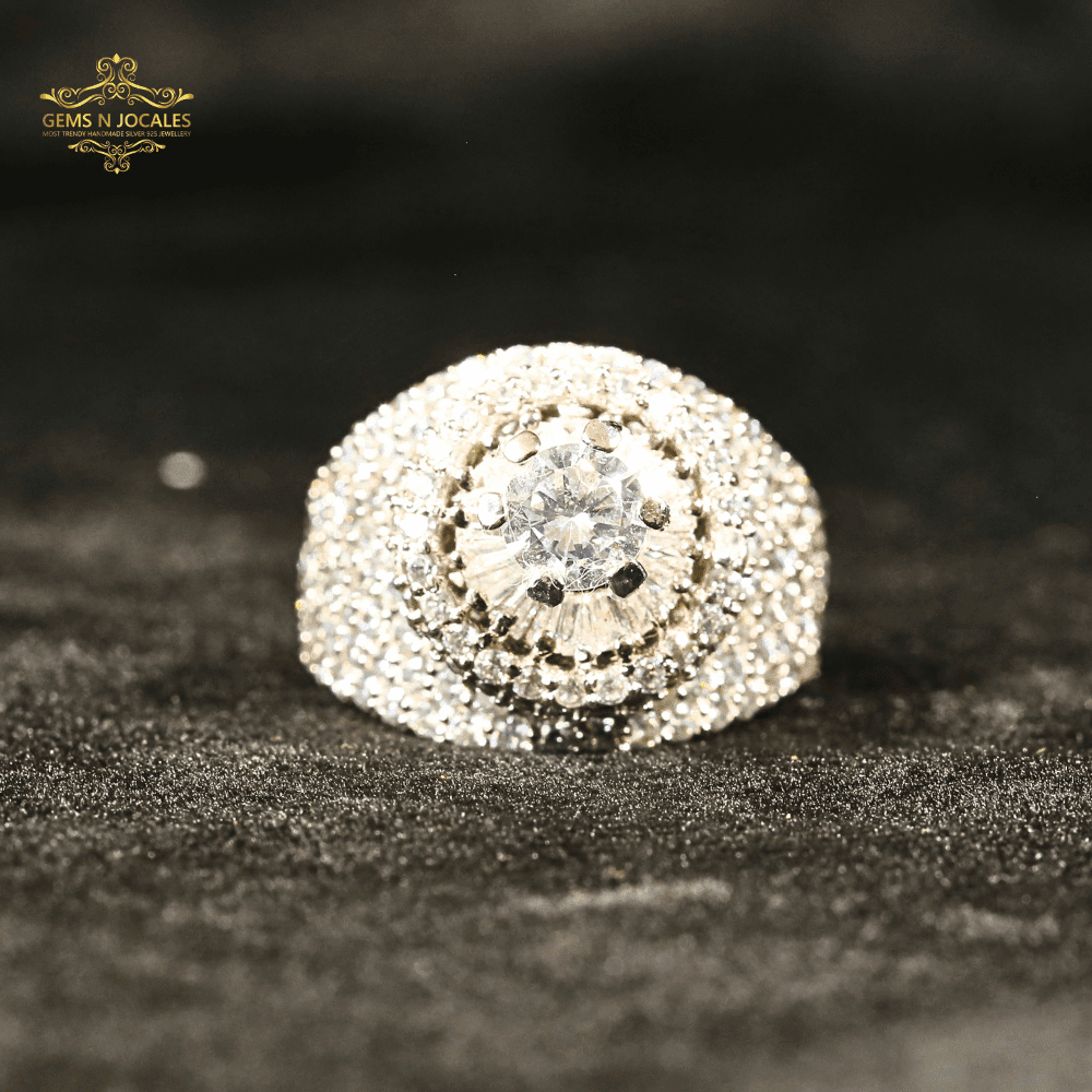 Regal Blossom Silver 925 Ring RN-133