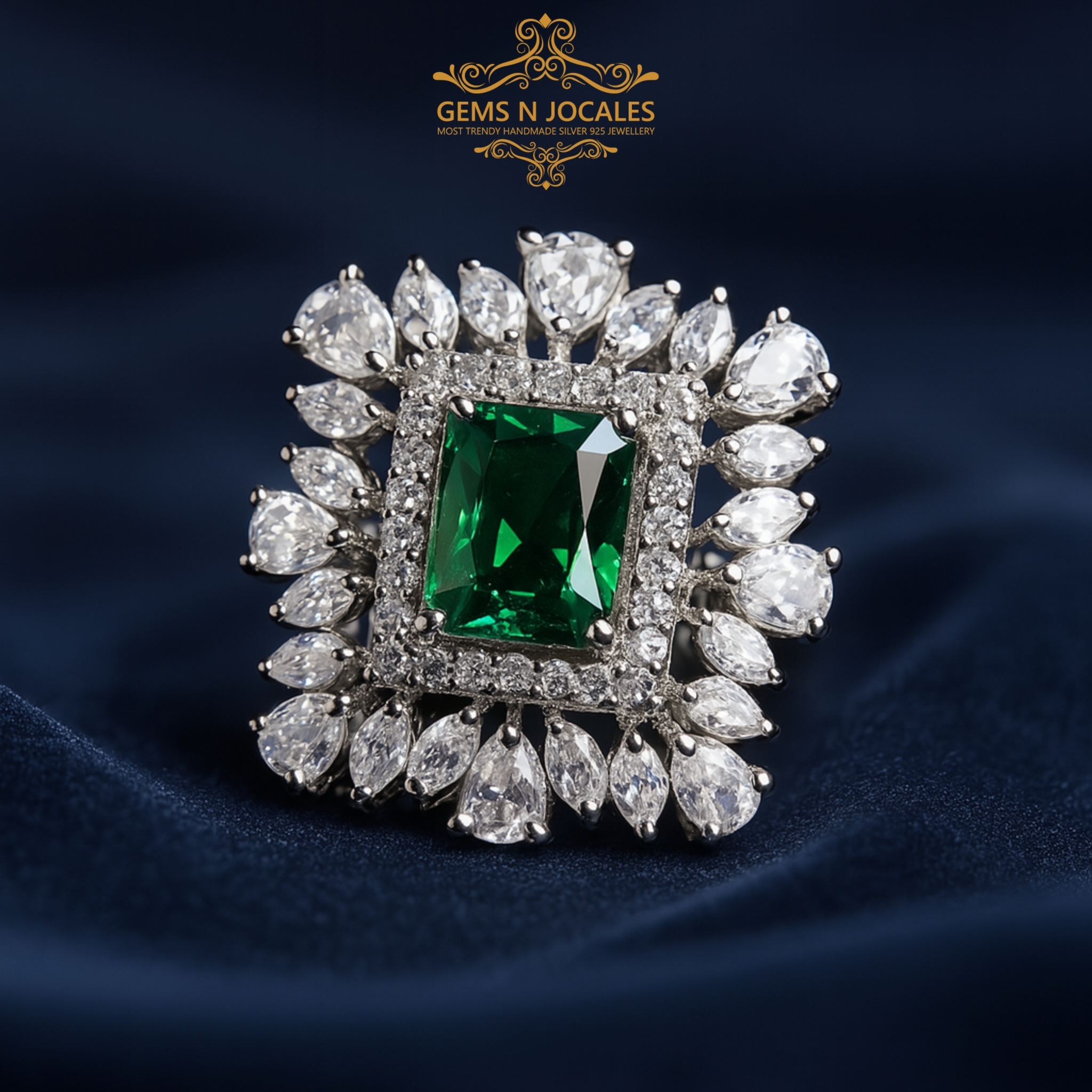 RN-045 Grandeur Glamour Silver 925 Ring
