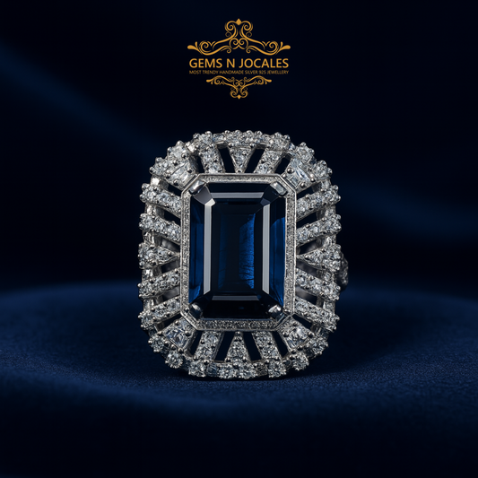 RN-104 Luxurious Luminary Silver 925 Ring