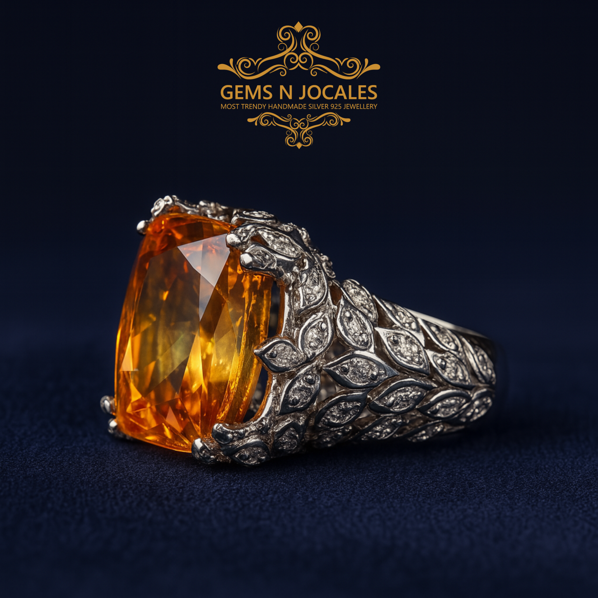 RN-040 Majestic Majesty Silver 925 Ring