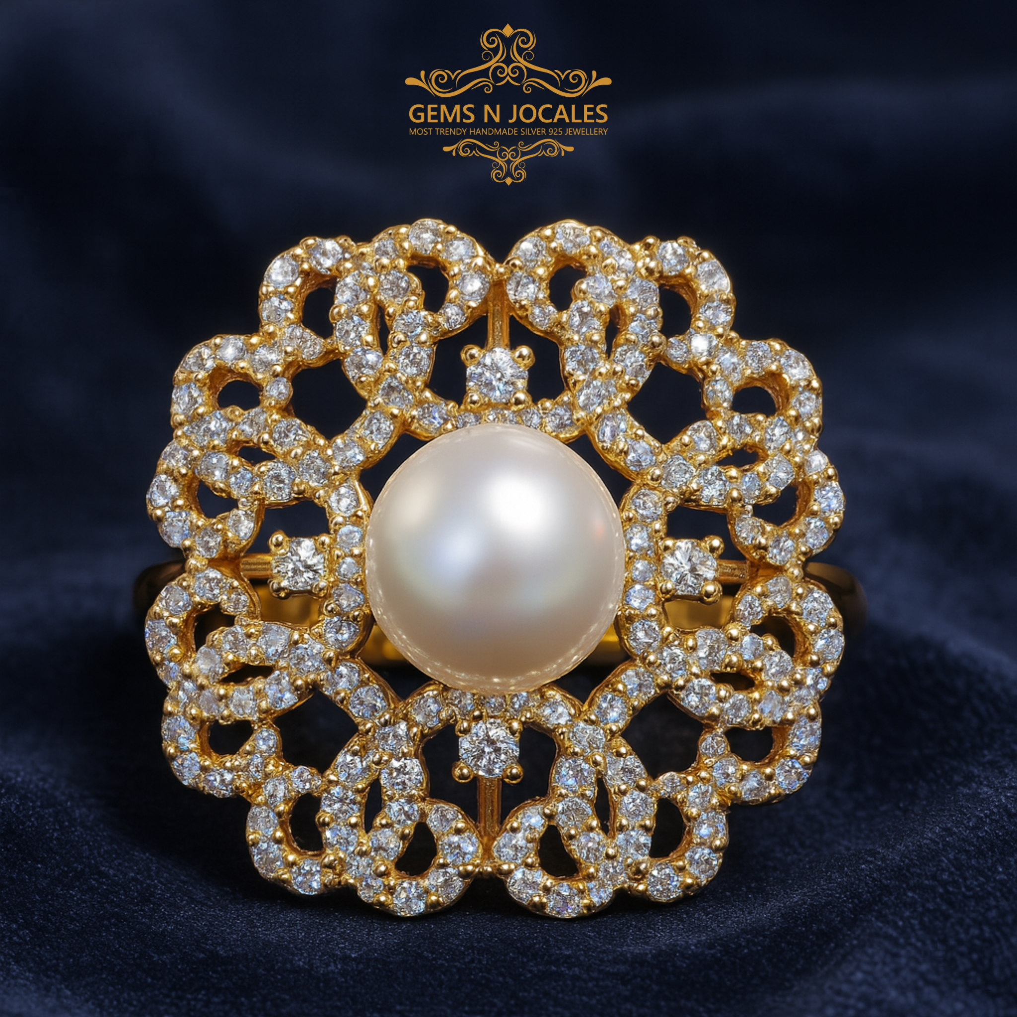 RN-053 Opulent Oasis Silver 925 Ring