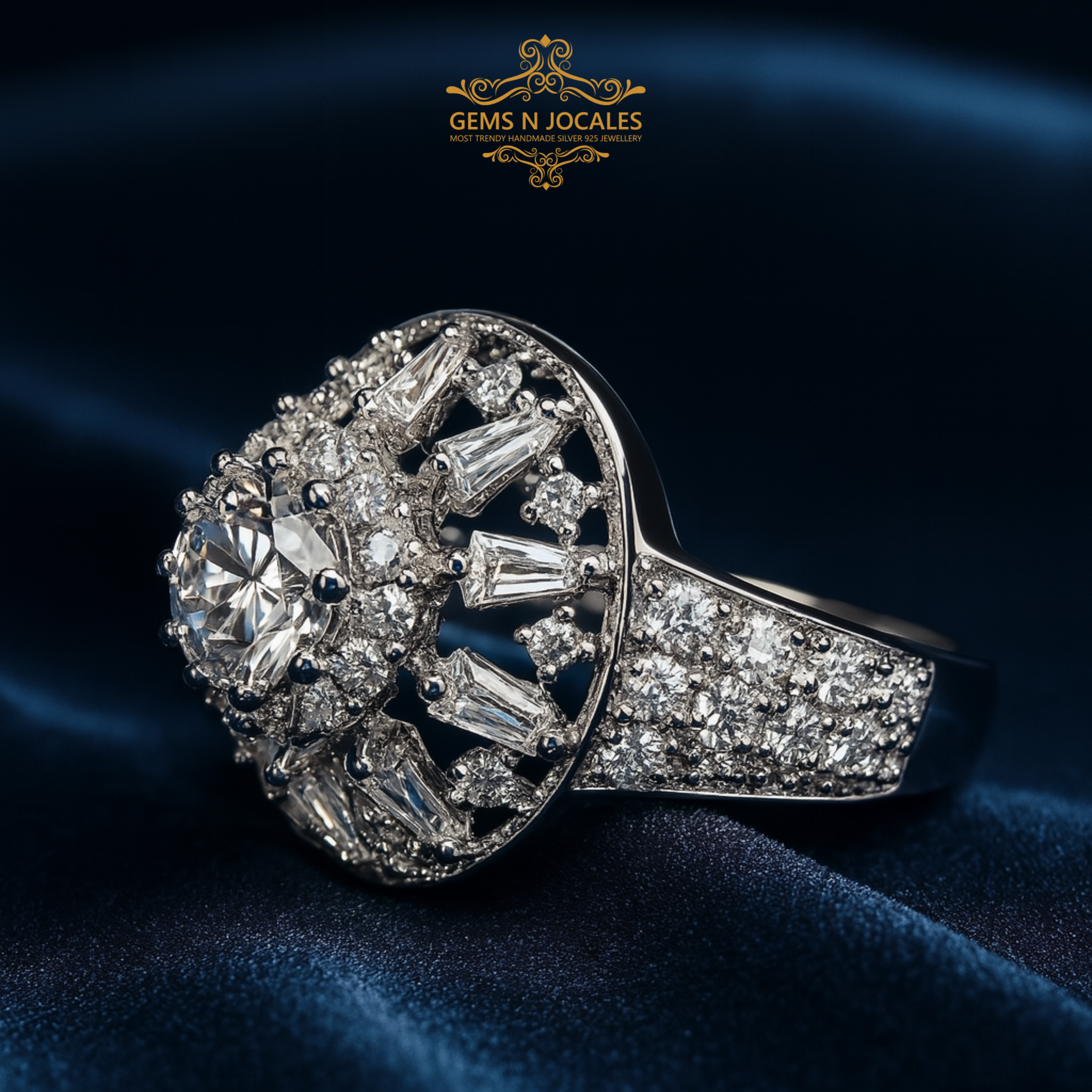 Sophisticated Bloom Silver 925 Ring RN-130