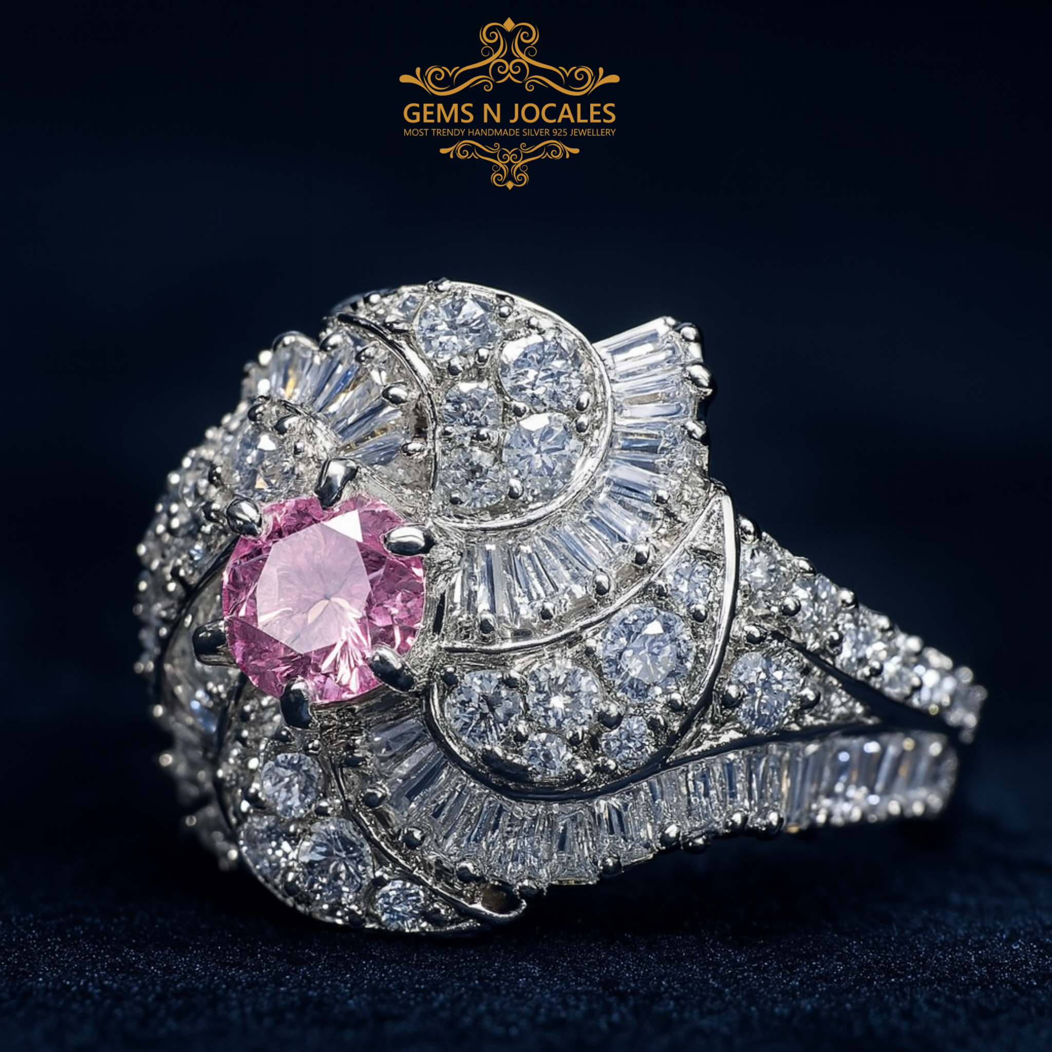 Graceful Radiance Silver 925 Ring RN-127