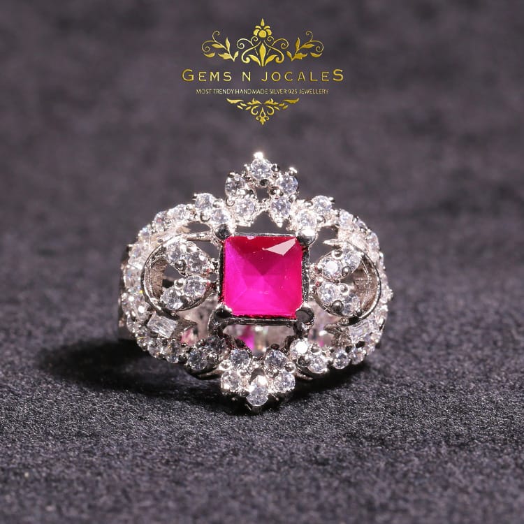 RN-088 Elegance Elevation Silver 925 Ring