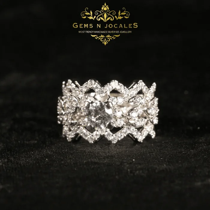 RN-101 Radiant Reflection Silver 925 Ring Buy in Pakistan
