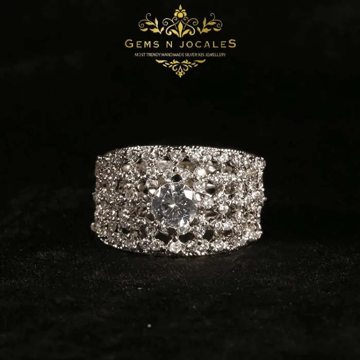 RN-103 Sovereign Splendor Silver 925 Ring Buy in Pakistan