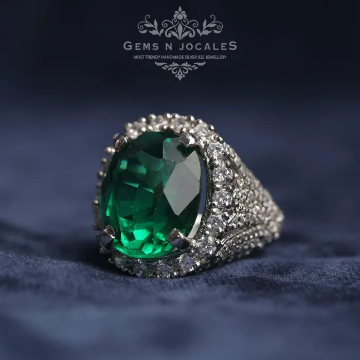 RN-019 Sovereign Sparkle Silver 925 Ring Buy in Pakistan