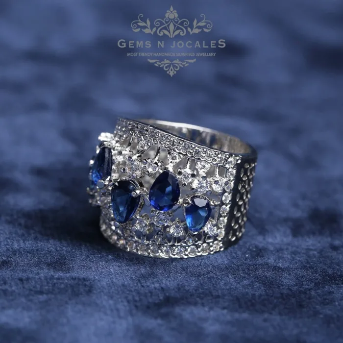 RN-043 Sovereign Splendor Silver 925 Ring Buy in Pakistan