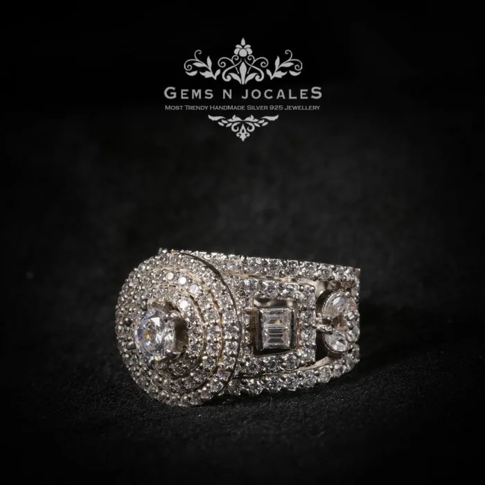 RN-073 Opulent Opus Silver 925 Ring Buy in Pakistan