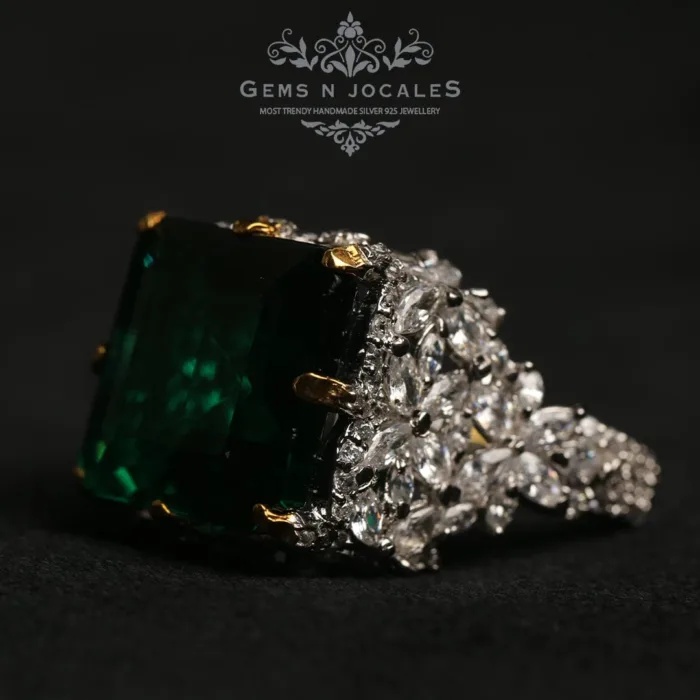 RN-024 Opulent Oasis Silver 925 Ring Buy in Pakistan
