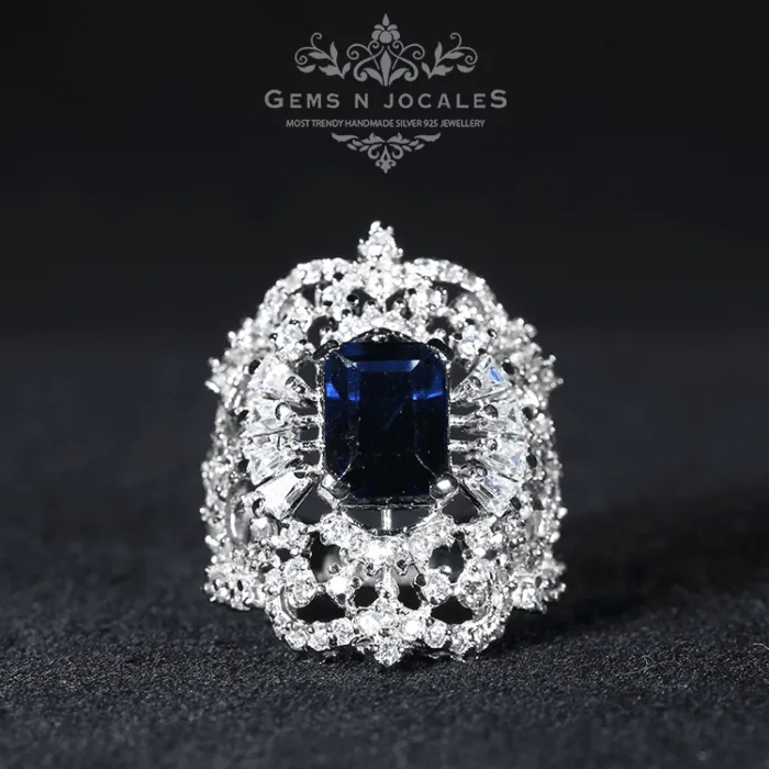 RN-077 Sovereign Splendor Silver 925 Ring Buy in Pakistan