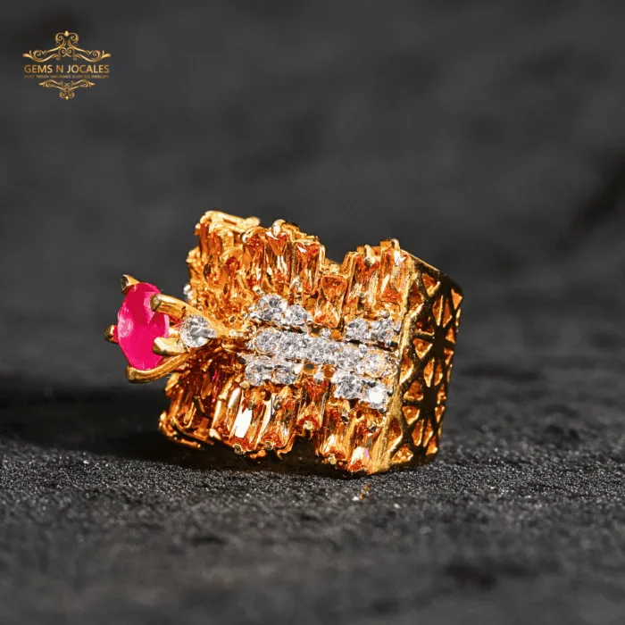 Refined Sparkle Silver 925 Ring RN-125 Buy in Pakistan