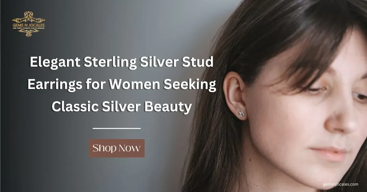 Elegant Sterling Silver Stud Earrings for Women Seeking Classic Silver Beauty
