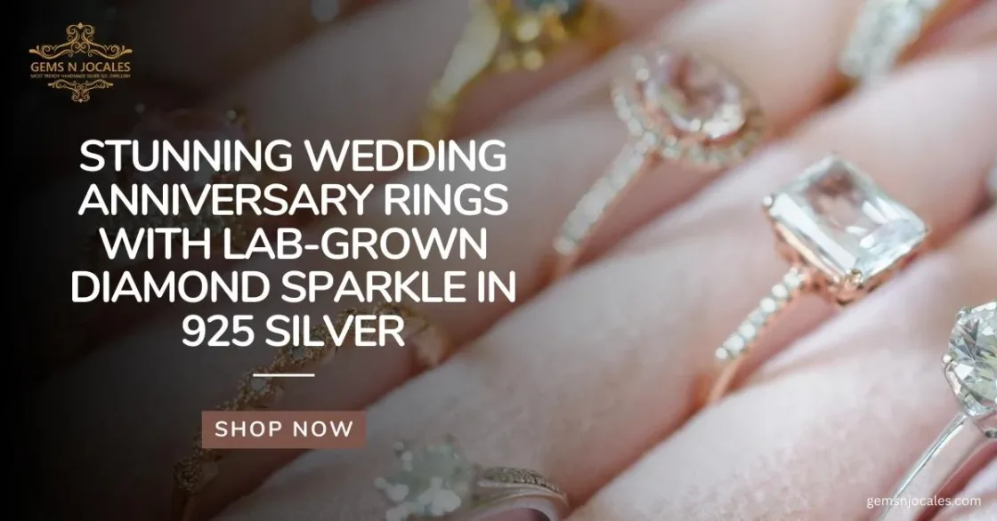 Stunning Wedding Anniversary Rings with Lab-Grown Diamond Sparkle in 925 Silver